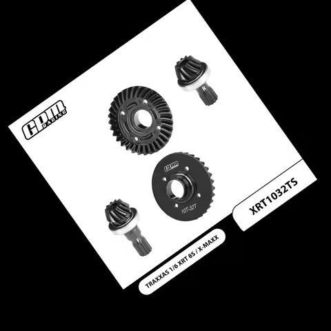 GPM 1.6 Mod Spiral Cut F&R Diff Ring Pinion Gear Set 10/32 T For X-MAXX XRT 8S TRAXXAS