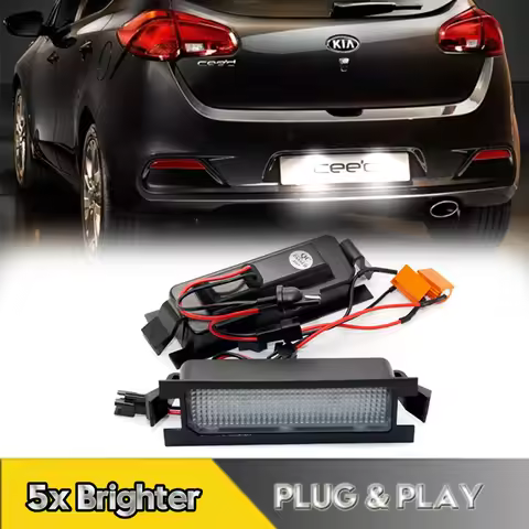 2Pcs For Kia PRO Ceed ED JD LED Number License Plate Lights Lamps For Hyundai Accent I30 CW 5D Elant