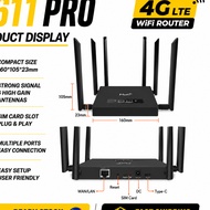 MEFI C900 G LTE WiFi6 Router Industrial Grade CPE 300Mbps 6 Antennas SIM Card Router for Office CCTV