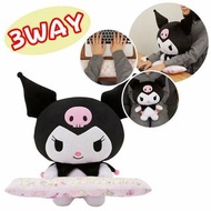 Japan Sanrio - Kuromi 日版 3way 毛絨 公仔 毛公仔 抱枕 攬枕 電腦 手墊 鍵盤 墊手 酷洛米 庫洛米 可羅米 2022年款