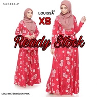 READY STOCK/ LOUISSA SABELLA/ JUBAH SABELLA/ JUBAH TANPA GOSOK/ SKIRT PRINCESS SABELLA/ BAJU SEDONDO