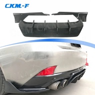 Carbon Fiber Rear Bumper Lip Diffuser Protector With Splitter For LEXUS IS300 IS350 IS F Sport Sedan