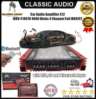 High Power Car Audio Amplifier X12 MRV-F1907U 4000 Watts 4 Channel Full MOSFET High Performance Car 