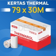 Thermal Paper 79 X 30 Meter Core 1/ 2 Inch Diameter 50mm Print Cashier Paper Printer 79mm