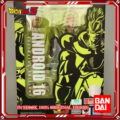 100%Original In Stock Bandai Dragon Ball Z S.H.Figuarts SPIRITS Android No.16 Action Figures PVC Gif