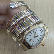 JAM TANGAN WANITA LILIT SNAKE ULAR SERPENTI RING DIAMOND