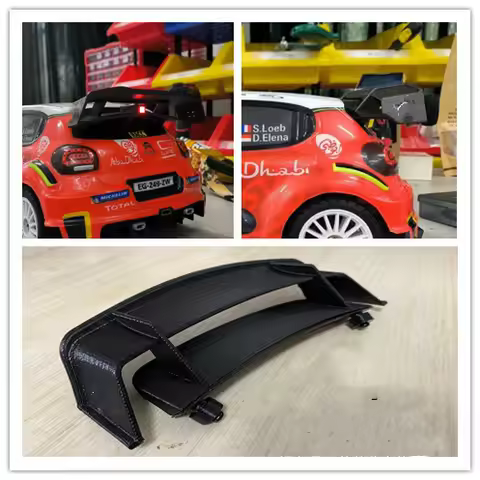 Spoiler Rail Rear Wing for 1/10 Scale On road Drift Car I20 C3 Rally WR8 FLUX HPI MJX FW06 TAMIYA TT