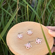 【花蕾】 316L醫療鋼蕾絲珍珠耳環(三款可選)