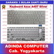 Asus A407 A407M A407U A405 X407 A407MA A407UB Silver Keyboard