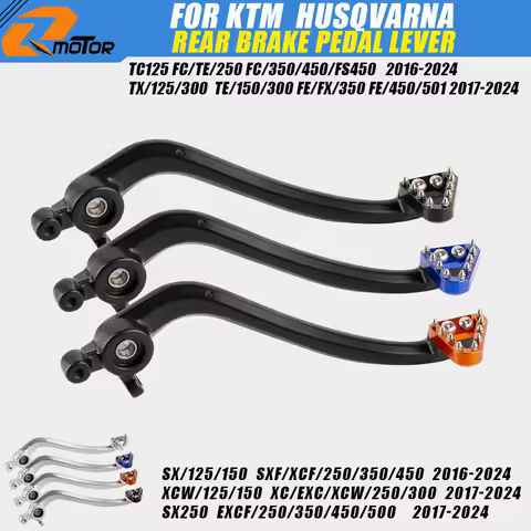 Motorcycle CNC Rear Brake Pedal Lever For KTM SX SXF XC XCF XCW XCFW EXC EXCF 2017-24 For Husqvarna 