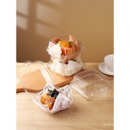 Mousse Burger Packaging Box Bento Dessert Disposable Packaging Box Transparent Cake Influencer Tiram
