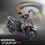 DECAL FULL BODY VARIO 110 TECHNO 2011 - DECAL STICKER FULL BLOCK HONDA VARIO 110 TECHNO AC MILAN