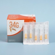 10/50PCS COD Beauty needle 34G1.5mm 34G2.5mm 34G4mm 34G6mm Disposable Needle Local sellers