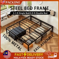 PACKONE Metal Bed Frame Katil Queen Katil Single Bed Frame