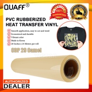 1 Roll Quaff Heat Transfer Vinyl “CAMEL" Rubberized for T-Shirt (25meters)