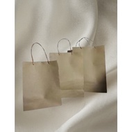 1 DOZEN Gift Paper Bags All Sizes S / M Kraft Paper Bags for Clothes Packing, Plain Brown Paper Bags