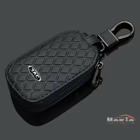 Car Leather Zipper Key Case for JAC E-JS1 E-JS4 E-J7 T9 T6 T8 Pro JS2 JS3 JS7 JS6 JS4 JS8 J7 Plus Re