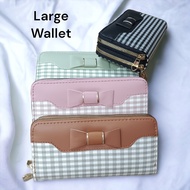 Borong Wholesale Long Wallet 2 Zip  Dompet Perempuan Dompet Panjang Dompet Korea Dompet Perempuan Be