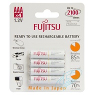 ถ่านชาร์จ Fujitsu AAA 800mAh แพ็ค 4 ก้อน (ของแท้ 100% ประกันศูนย์ไทย เคลมได้)