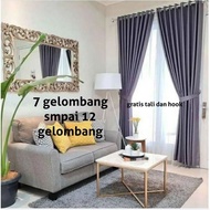 TANJUNGMERUSHOP 7 WAVE CURTAINS/METALL CURTAINS FOR 7 WAVES WINDOWS