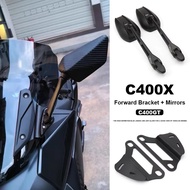 C400GT C400X Motorcycle Accessories Rearview Mirror Forward Bracket Kit Black For BMW C400 GT C 400 