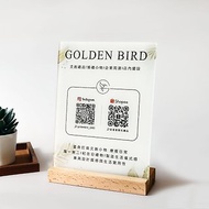 台灣快速出貨 QR Code立牌 免費排版 壓克力印刷 防水 開店客製送