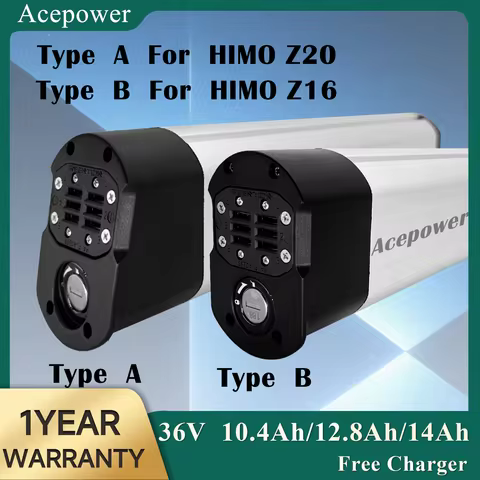 Electric Bicycle Battery For HIMO Z20 Z16 Z20 Max 36V10Ah 12.8Ah 14Ah Battery for HIMO Z20 Z16 Ebike