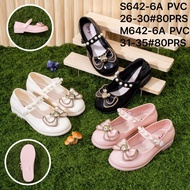S642 - 6A CHILDREN'S RUBBER SHOES WITH BEAUTIFUL RIBBON MOTIF