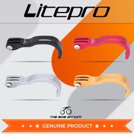 Litepro Trifold Front Light Adapter Mount for Brompton Pikes 3Sixty Folding Bicycle Bracket Holder Lamps