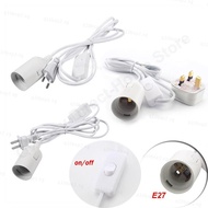 EU US Plug 1.8m Power Cord Cables E27 Lamp Base Holder With Switch Wire For Pendant Led Bulbs Fixtur