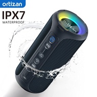 Ortizan Bluetooth Speakers 40W Enhanced Bass Portable Outdoor Wireless Speaker 30Hrs IP7 Waterproof 