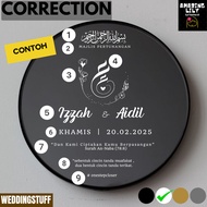 Sticker Only  Correction Sticker Vinyl Welcoming Board 20CM-60CM