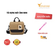 Mini Canvas Camera Bag for Microless Camera, Small Travel Camera, or Small Canon Nikon Camera