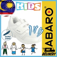 ABARO / Kasut Putih Sekolah / White Shoes / Ultralight Unisex White School Shoes Breathable Mesh