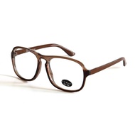 AJ Morgan Jones Eyeglasses Brown Clear Lens