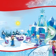 Disney Frozen Compatible LEGO Princess Elsa Ice Castle Friends Dream Princess Anna Model Building Blocks DIY Education Toys For Kids MEA1