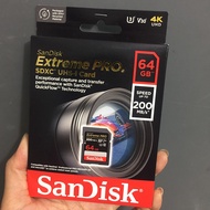 [ 32GB/ 64GB/ 128GB/ 256GB] Thẻ nhớ SD tốc độ 200MB/s Sandisk Extreme PRO (U3 - V30) SDSDXXY