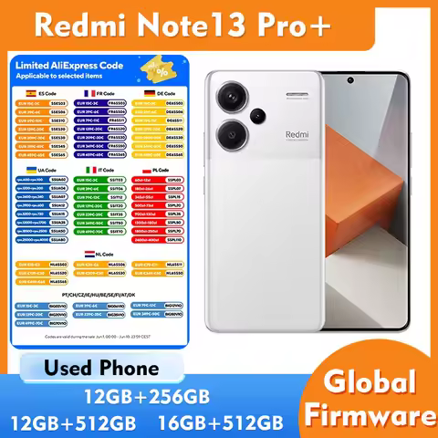 Redmi Note 13 Pro+ Plus 5G 6.67inch 2712x1220px 5000mAh Charging 120W Used phone