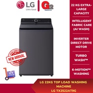 LG 22KG TOP LOAD WASHING MACHINE TX2522AT9G