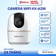 [Tặng thẻ nhớ] Camera Wifi Thông Minh KBVISION KX-A3W Xoay 360 Độ, 3MP, Đàm Thoại 2 Chiều, Hàng Chín