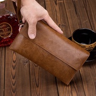 7svf PU leather clutch bag, handbag, new men's wallet, long card holder, men's wallet, zipper, large capacityMen Wallets