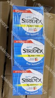 現貨✨美國 STRIDEX XL BODY PADS ALCOHOL FREE｜加大版面部身體水楊酸清潔棉片 90片裝｜含2%水楊酸｜不含酒精｜祛痘痘、去角質、收毛孔｜新包裝