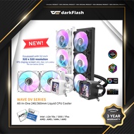 darkFlash Wave DV Series ARGB Liquid CPU Cooler with 320x320 IPS LCD Screen - DV240S DV360S