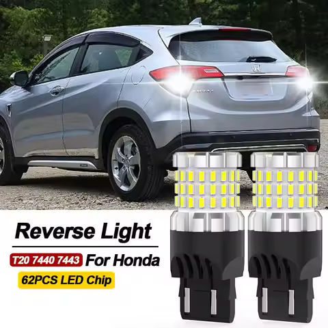 BMTxms 2PCS 7443 7440 W21W W21/5W LED Reverse Light T15 W16W 921 Blub For Honda Civic Accord 7 8 CR-