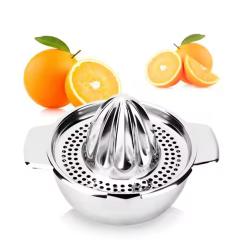 LMETJMA Stainless Steel Lemon Squeezer Manual Juicer For Orange Lemon Squeezer Reamers Fruit Vegetab