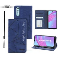Case Vivo S1 1907 V1907 V1913A Flip Cover Wallet Sarung Hp Casing Dompet Flip Magnet