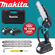 Makita 6 Inch Chainsaw Electric Cordless Chainsaw Wood Cutter Pemotong Chainsaw Gergaji Mesin Lithium Chainsaw Kit