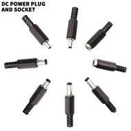 5PCS DC Female Male Power Supply Plug Connectors 5.5* 2.1Mm 5.5* 2.5Mm 3.5 * 1.35Mm 3.5*1.1Mm DC Pow