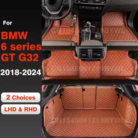 Car floor mats for BMW 6 series GT G32 630I 640I 2024 2023 2022 2021 2020 2019 2018 Car Trunk Mat fo