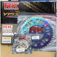 RK TAKASAGO Chain Y15ZR 428 Sprocket Set